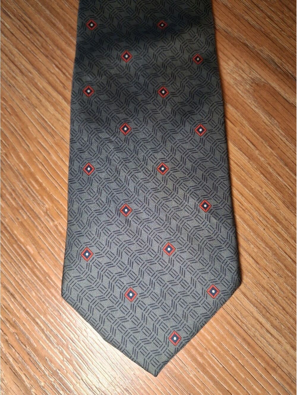 Pierre Balmain 100% Silk Tie Gray Multicolor